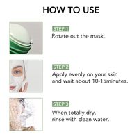 Dropshipping zielona herbata oczyszczająca solidna maska oczyszczająca glina Stick maska kontrola oleju pielęgnacja skóry Anti Acne usuń zaskórnika błotna maska 4